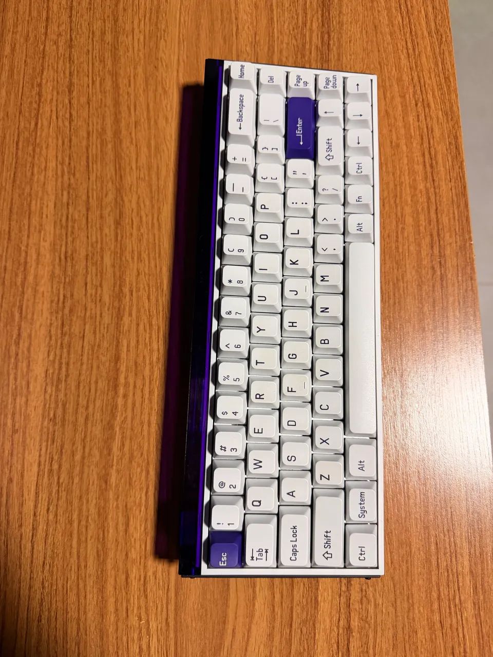 Teclado Melgeek MADE68 PRO White Purple - Foto 2
