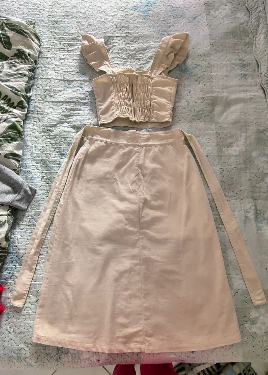 Conjunto Saia e Cropped - Tam P - Foto 3