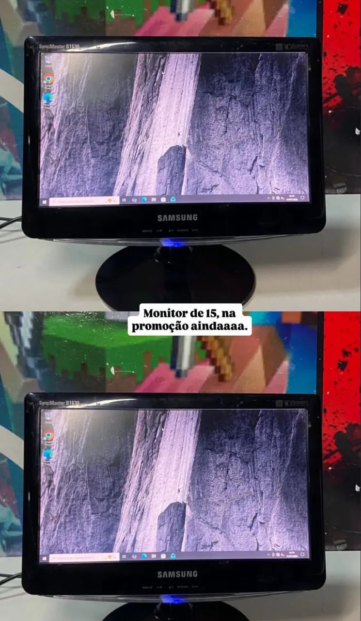 Monitor 15,6? (LG, AOC ou Philips) - R$ 185,00