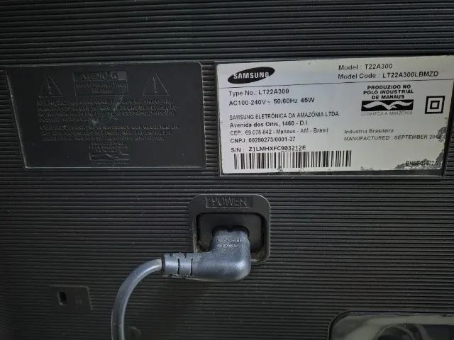 Monitor/TV Samsung T22A300 21,5" Full HD - Funcionando - Foto 5