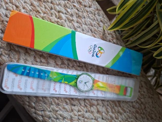 relógio swatch olimpiada 2016 novo