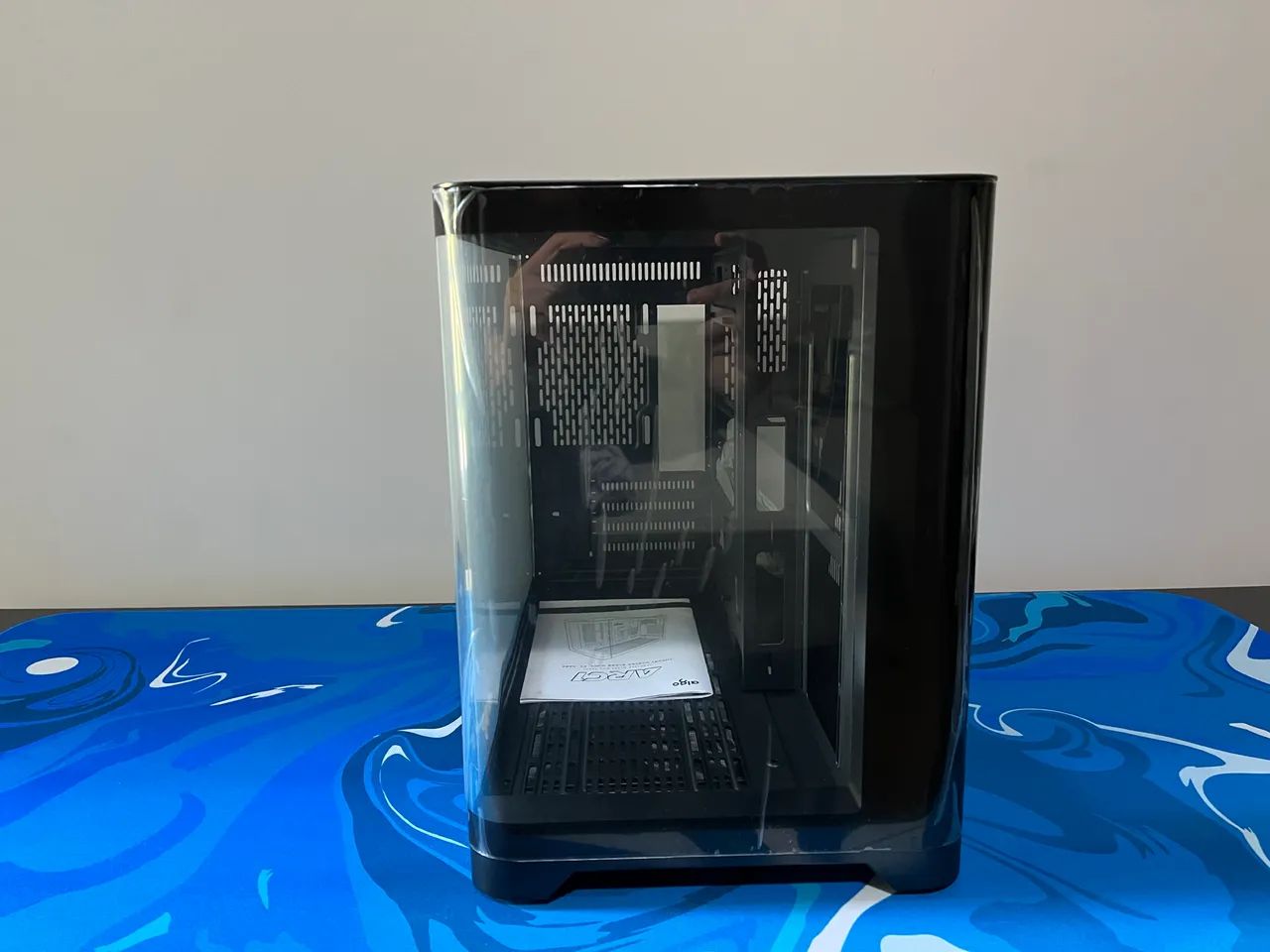 Gabinete Gamer Aigo Darkflash Arc1 Mid-t Lateral de Vidro Back - Foto 2