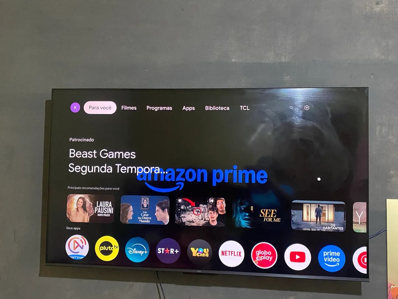 Tv TCL qled 55 polegadas Android tv - Foto 2