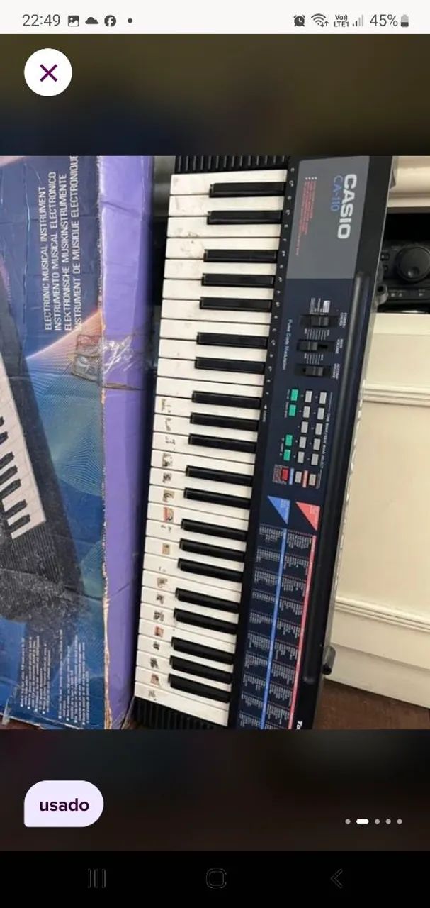 Teclado  cassio CA 110 precisa de  manutenção  - Foto 2