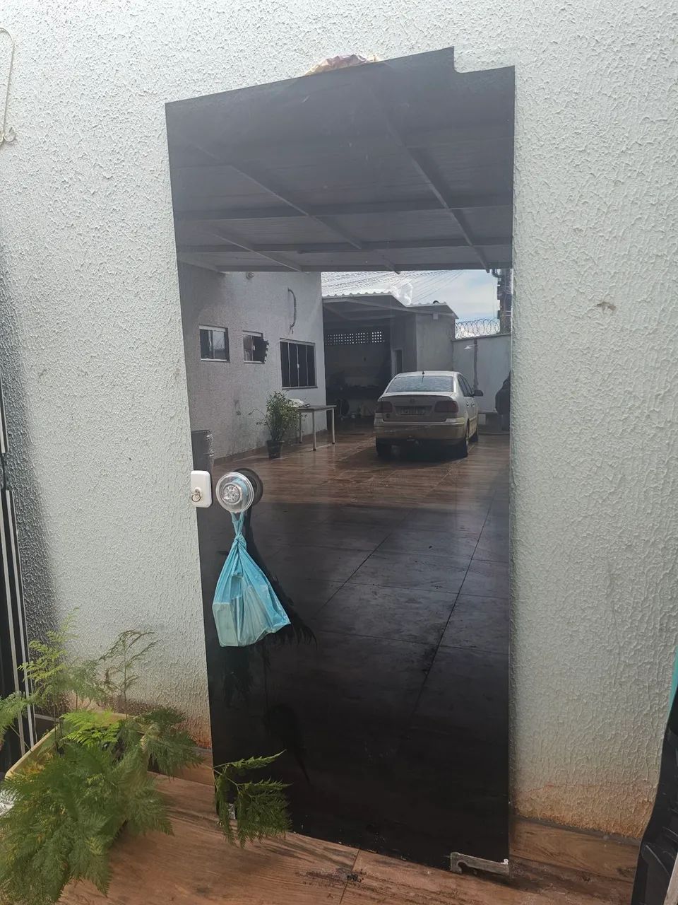 Porta de vidro blindex 