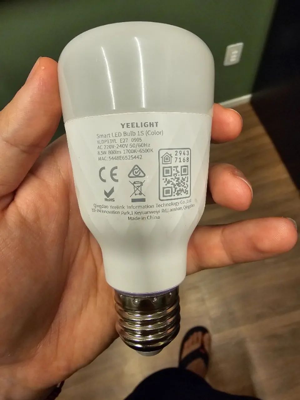 Lâmpada Yeelight Smart LED Bulb 1S E27 RGB Wi-Fi Compatível Apple HomeKit - Foto 2