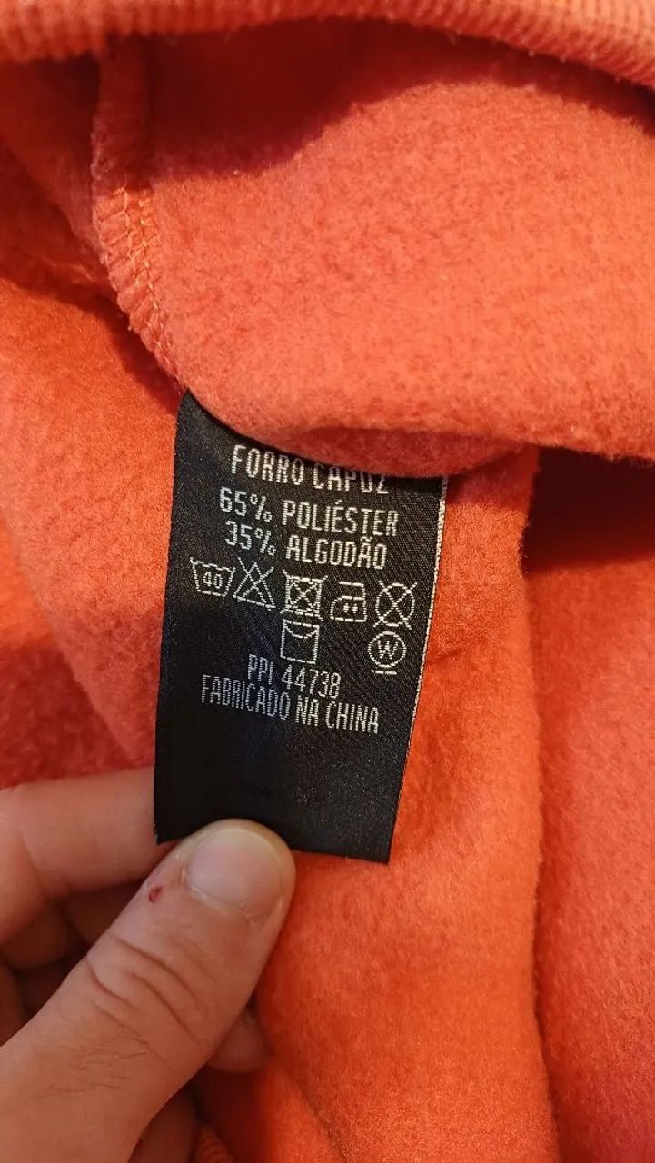 Casaco algodão laranja - Foto 3