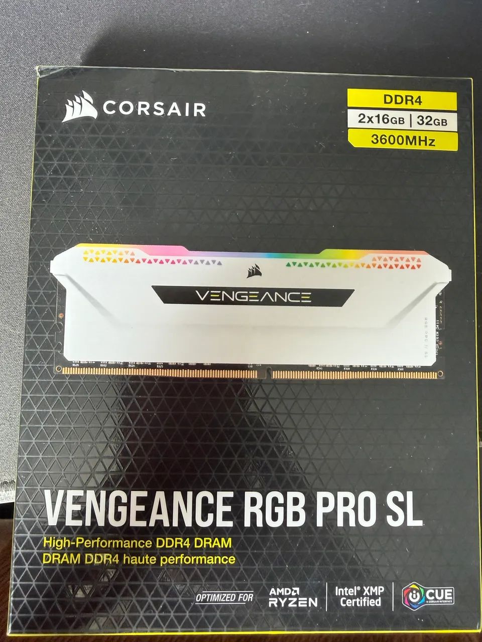 Memoria ram 2x16GB DDR4 Corsair RGB 3600mhz PRO SL