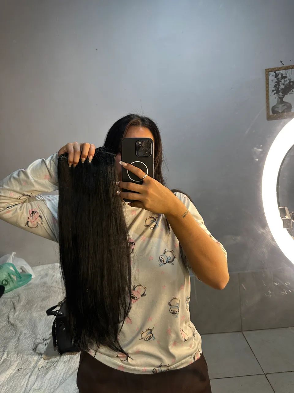 Mega hair humano 55cm 400  - Foto 4