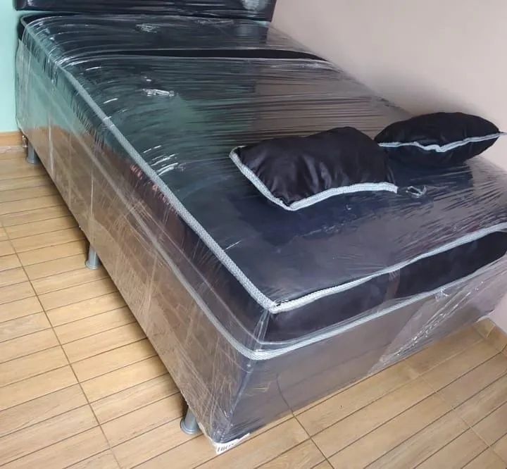 Camas Box casal mola e espuma super confortável 
