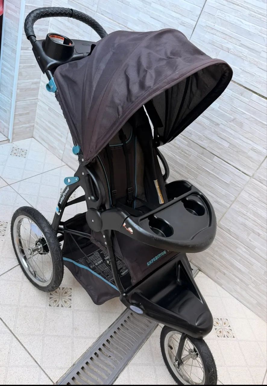 Carrinho de Bebê 3 Rodas Jogger - Resistente e Confortáv 2