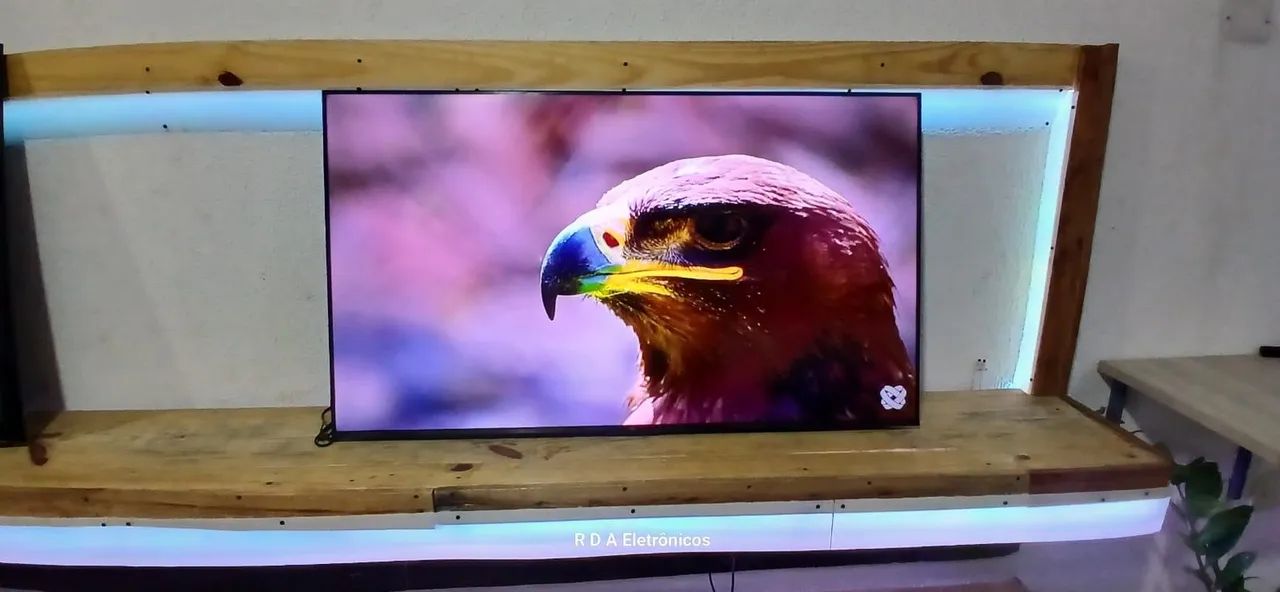 TV 55 polegadas smart Android 4k com cabo controle todos apss YouTube e Netflix Bluetooth  - Foto 4