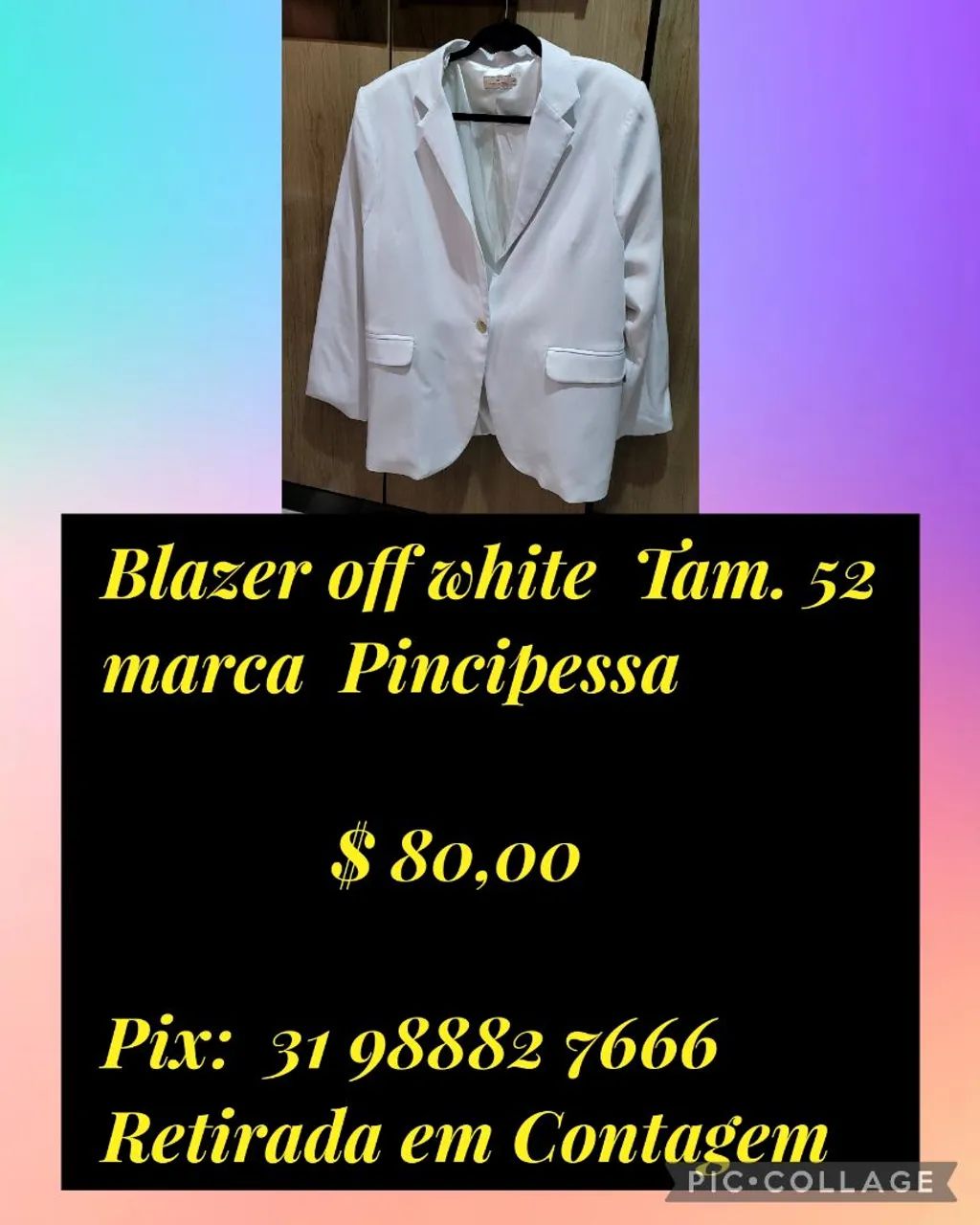 Blazer off white plus size Principessa