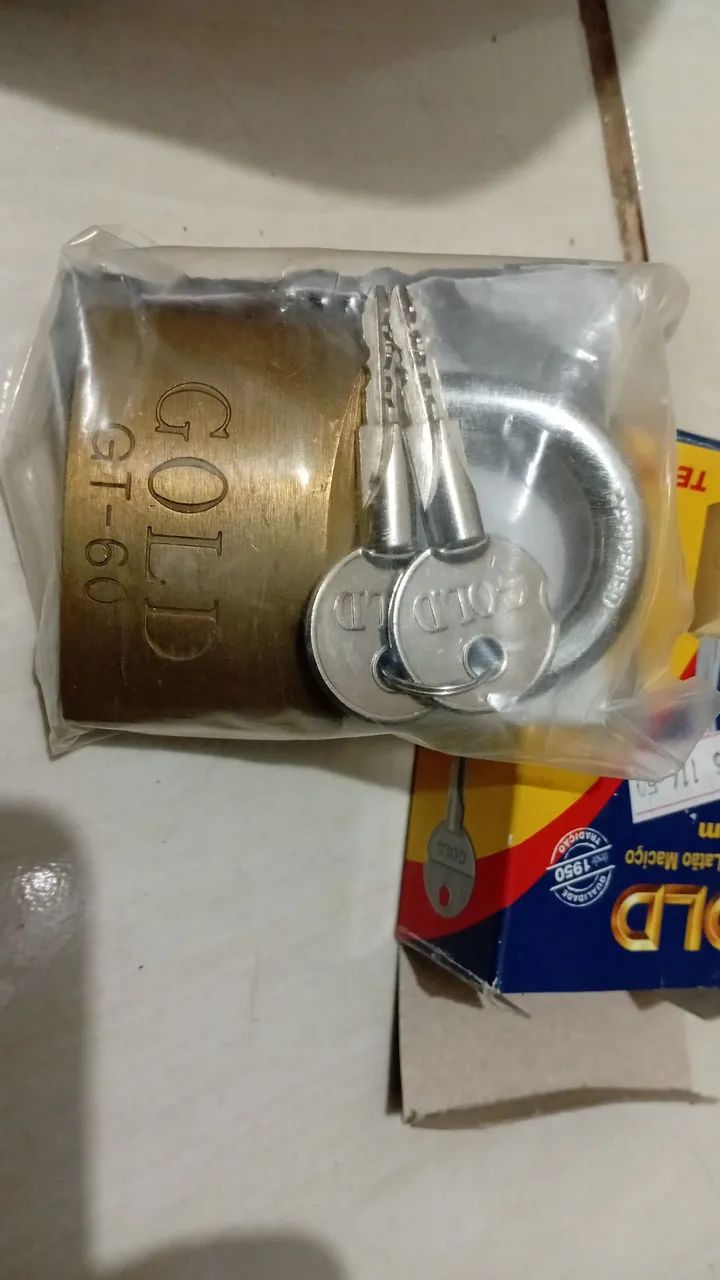 Cadeado Tetra n° 60 marca Gold R$ 114,00 - Foto 4