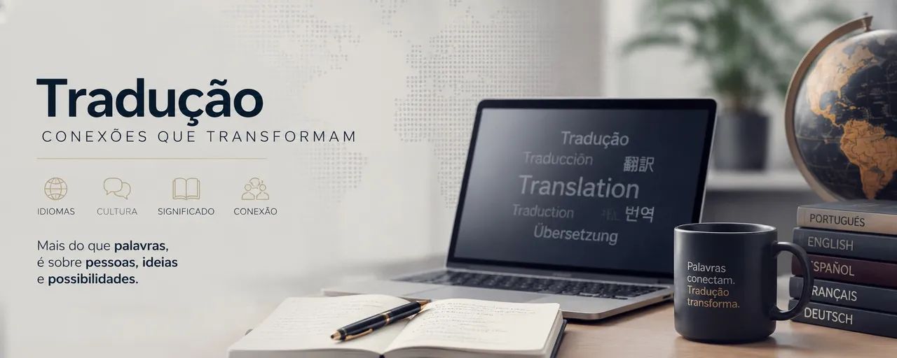 Tradução de trabalhos e apresentações 