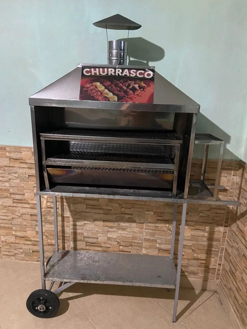 Carrinho de Churrasco Novinho  - Foto 4