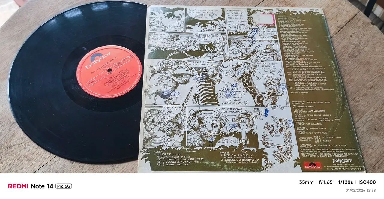 Lp Kikrokos Jungle DJ e Dirty Kate 1979 - Foto 2