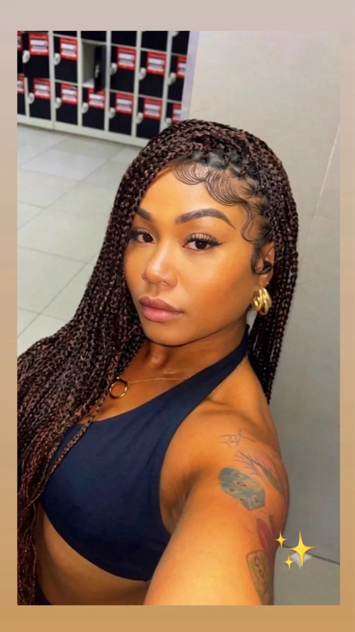 Lace de tranças 95 cm orelha a orelha com baby hair  - Foto 3