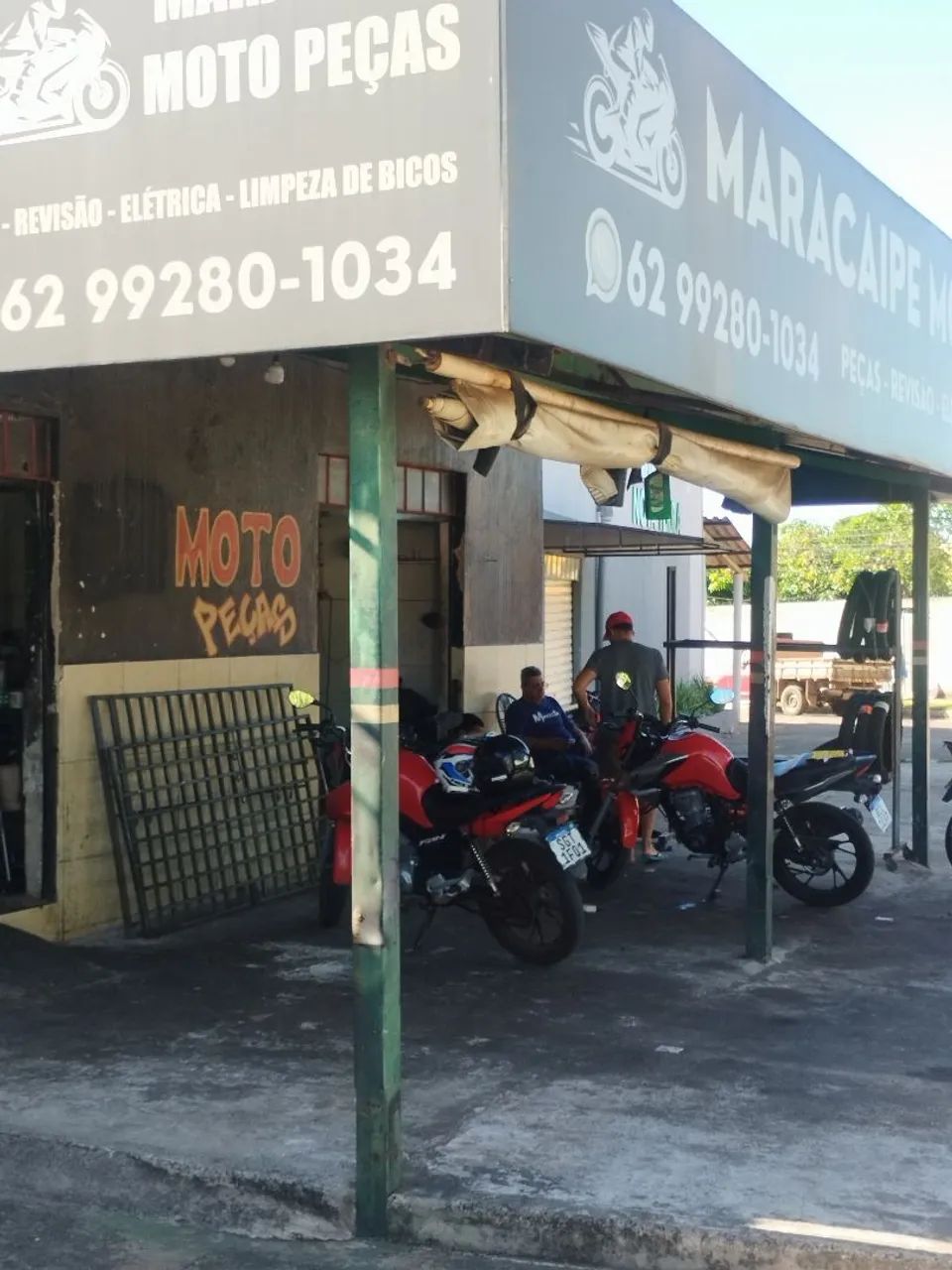 Vendo oficina com loja de moto peças.