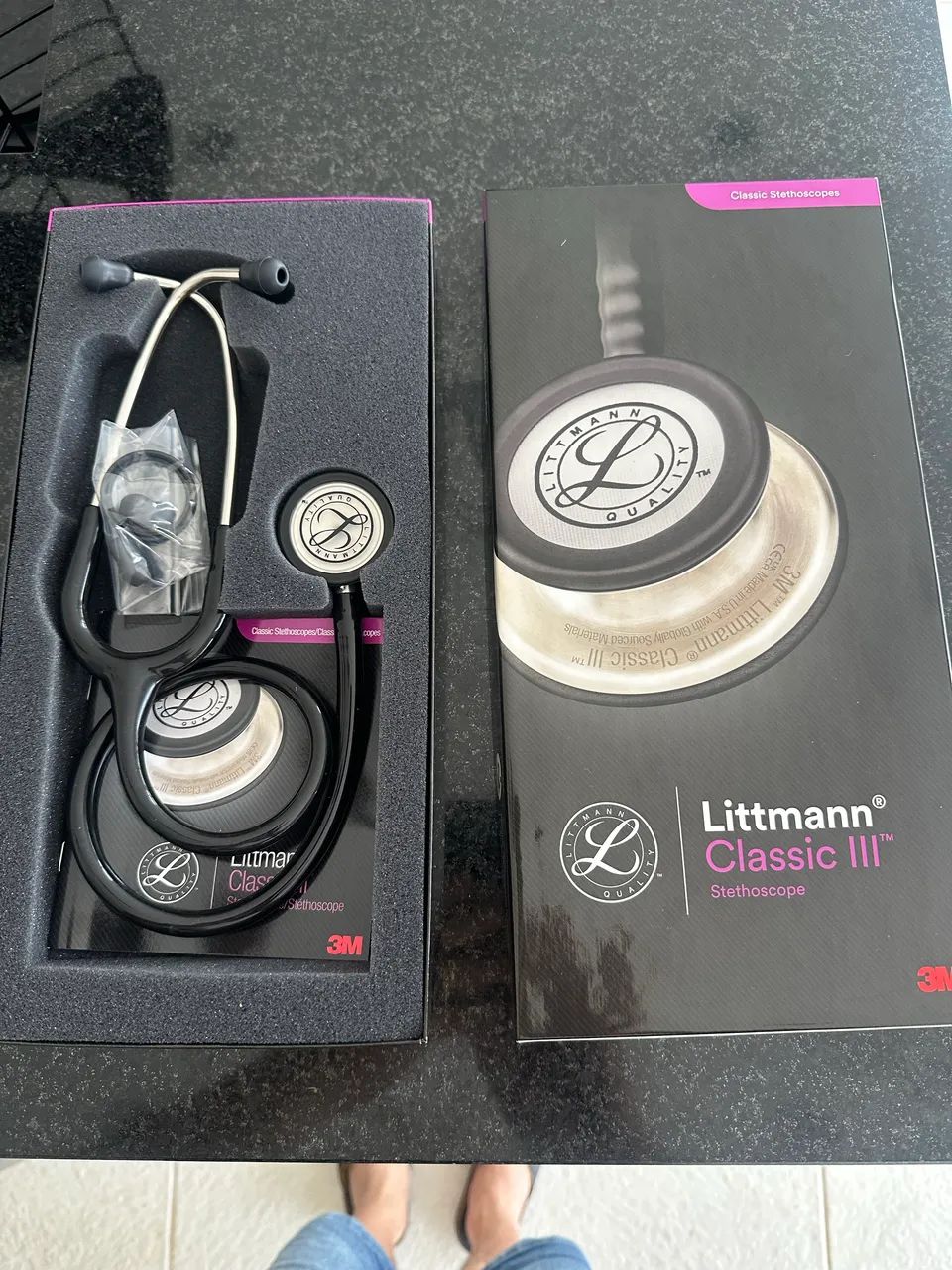 Estetoscópio Littmann® Classic III Preto parcelo sem juros 