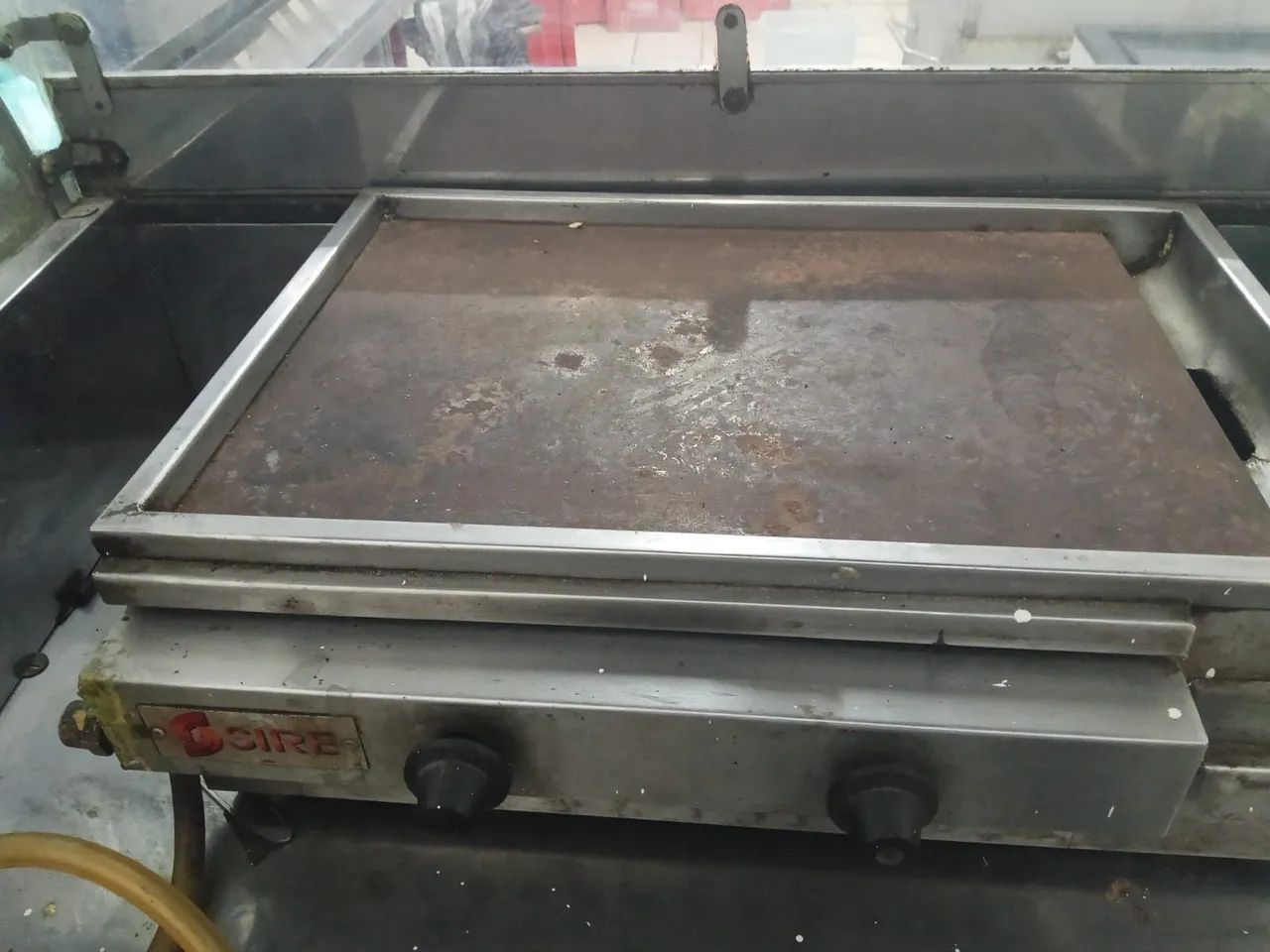 Chapa para lanches a gás 