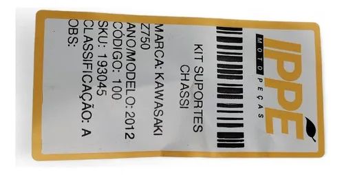 Kit Suportes Chassi Kawasaki Z750 2012 - Foto 6