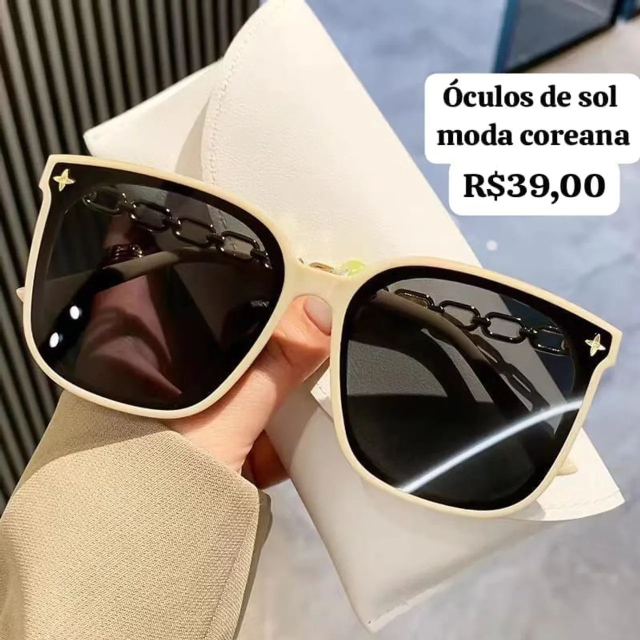 Óculos feminino Moda coreana  - Foto 4
