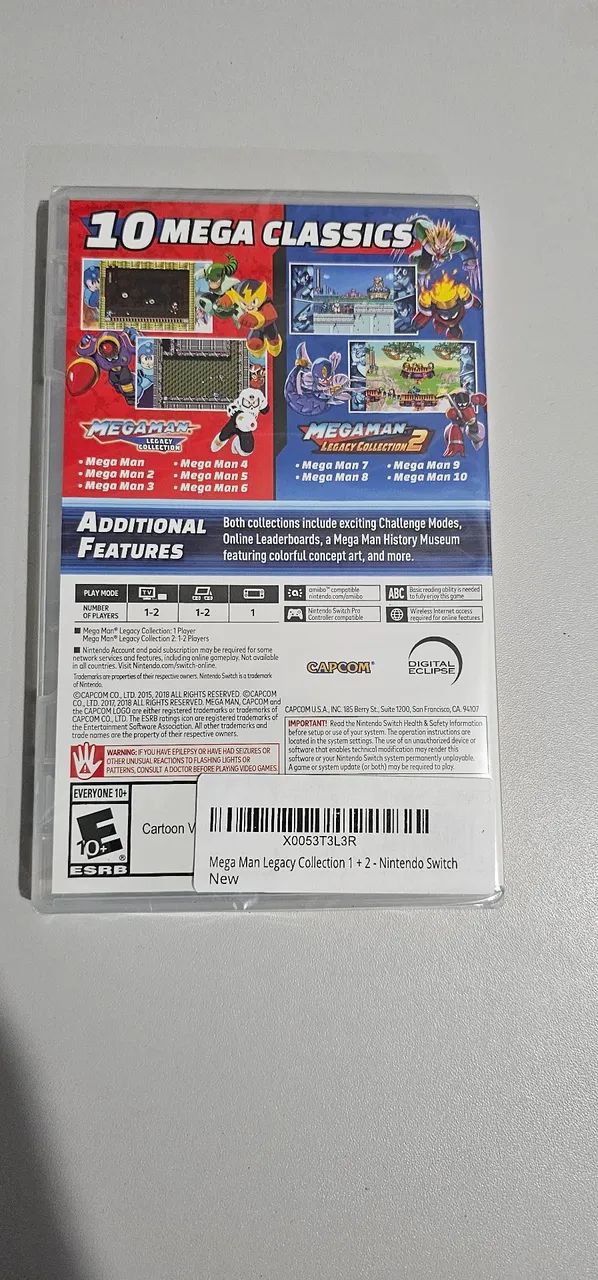 Mega man collection 1+2 switch lacrado - Foto 2