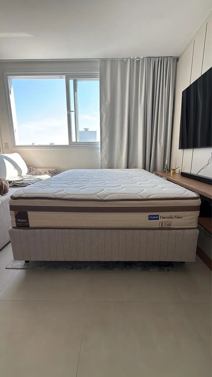 CAMA BOX E COLCHÃO NOVO - Foto 5