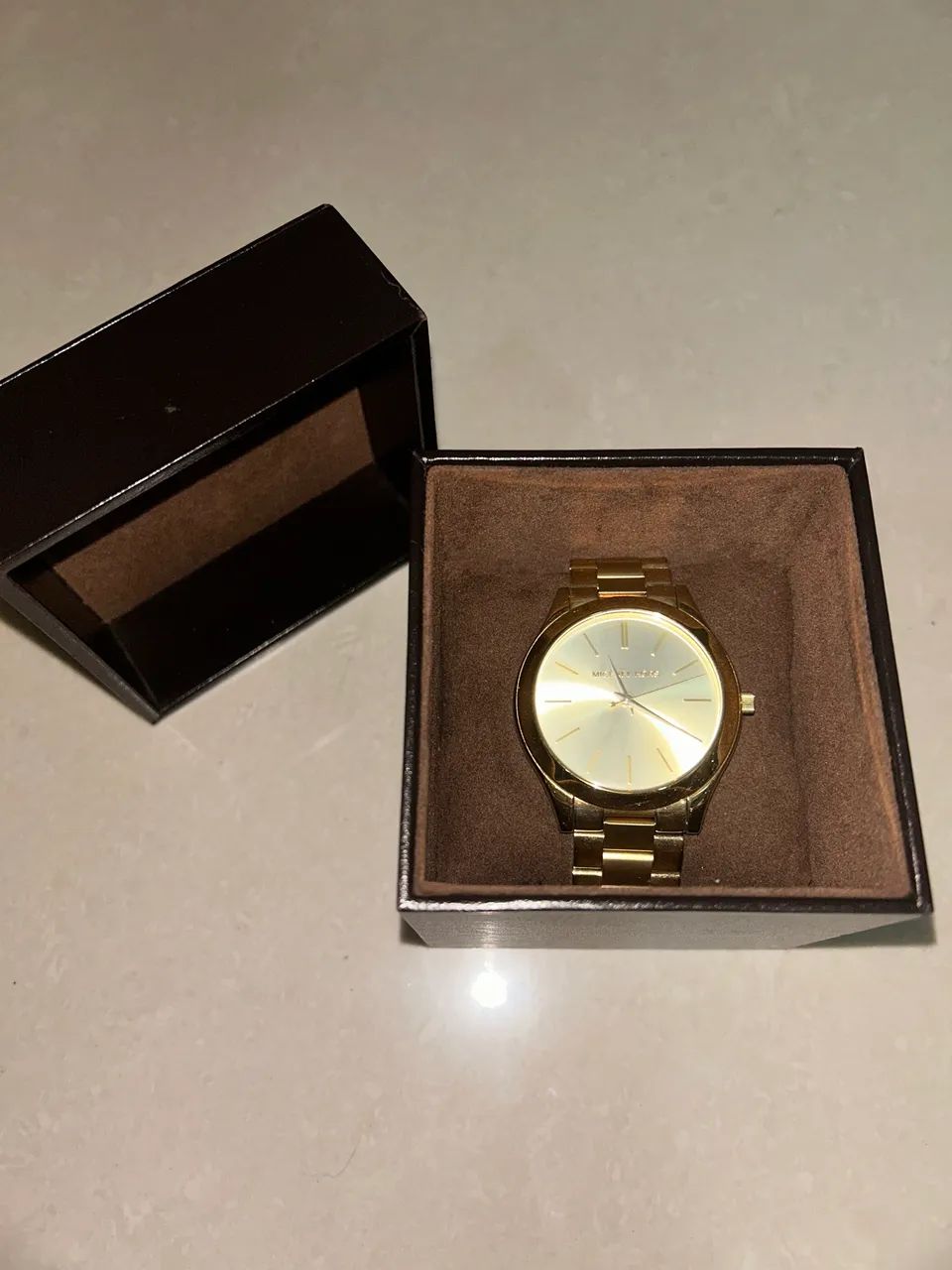 Relógio Michael Kors Original Dourado Feminino + Caixa
