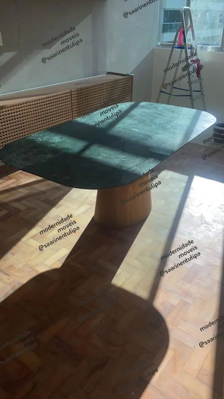 Base cone com tampo retangular 1.60x0.90 verde guatemala  - Foto 2
