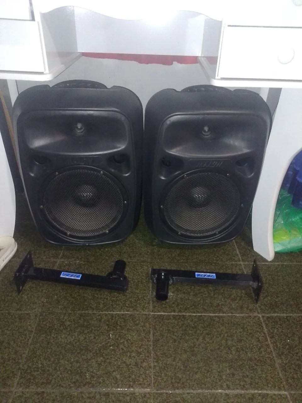 Conjunto 2 Caixa de som com suporte para parede  - Foto 2