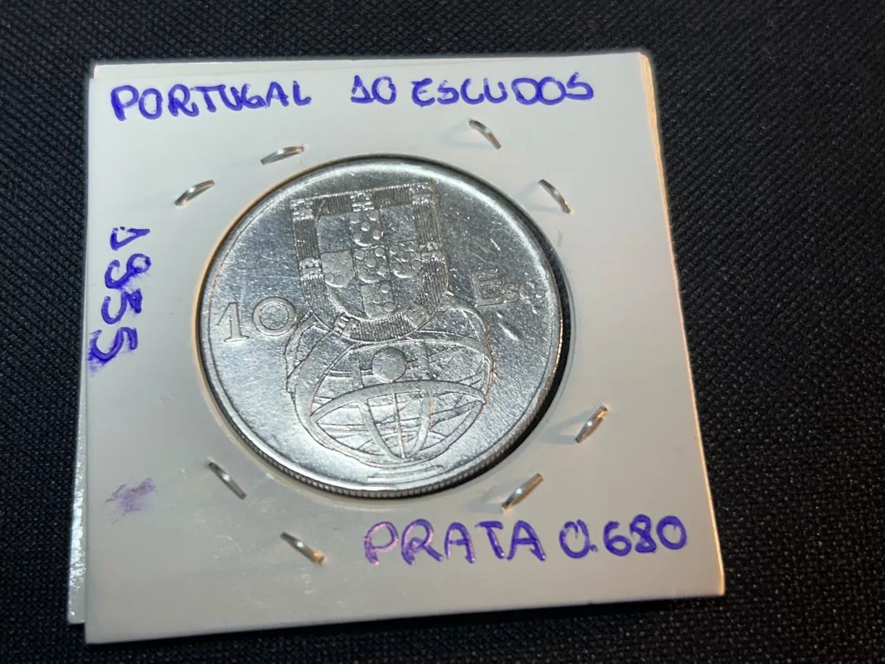 Moeda 10 escudos portugual 1955 Flor de cunho 