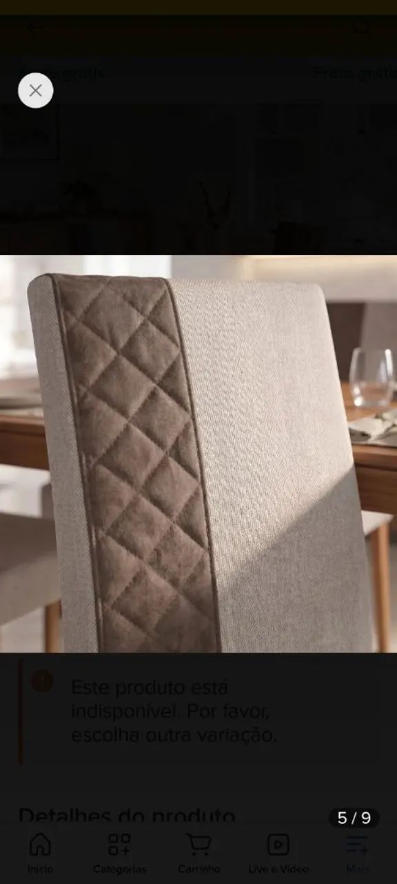 Conjunto de jantar com 4 cadeiras - Foto 2