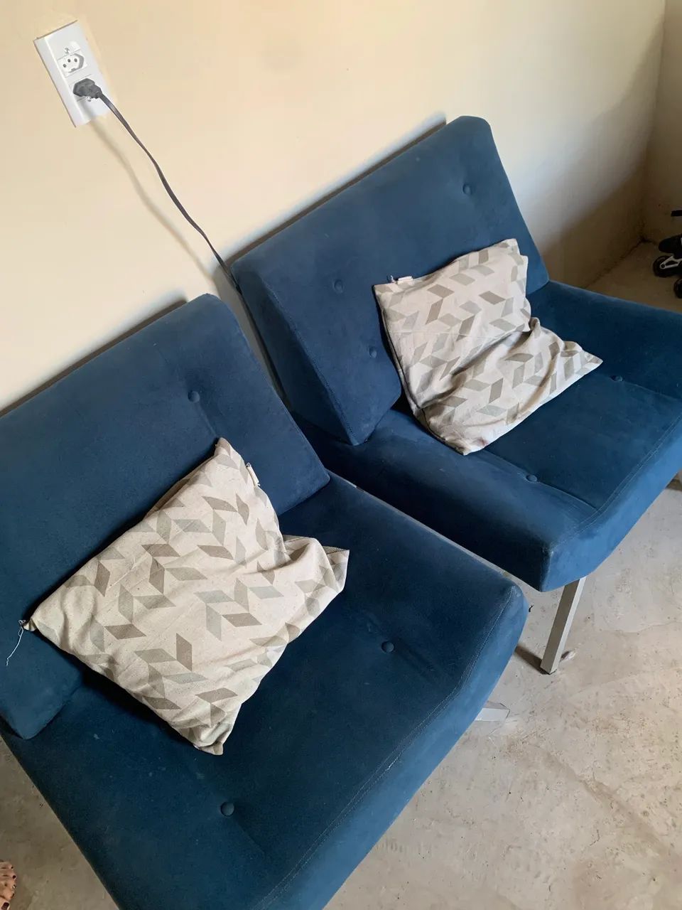 Conjunto Poltronas para sala - Azul - Foto 3