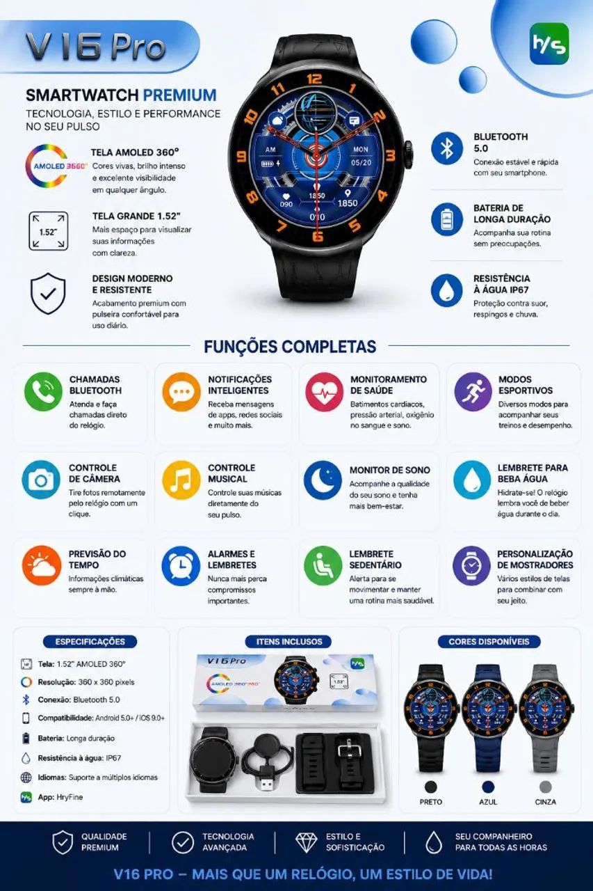 Smartwatch v16 PRO - Foto 5