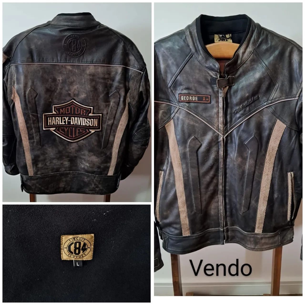 Casaco Harley Davidson American Legend Couro - Foto 3