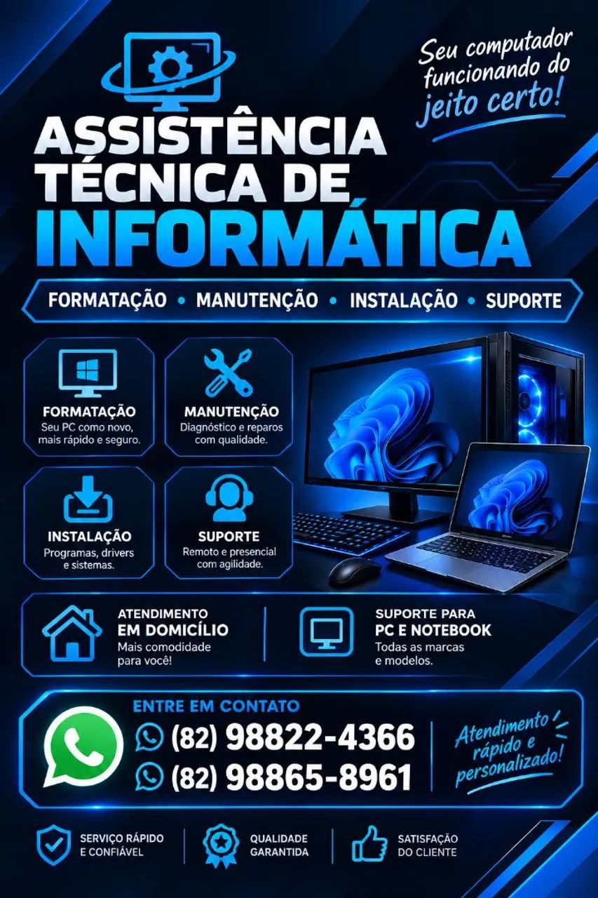 Assistência Técnica em Informática - PC e Notebook 