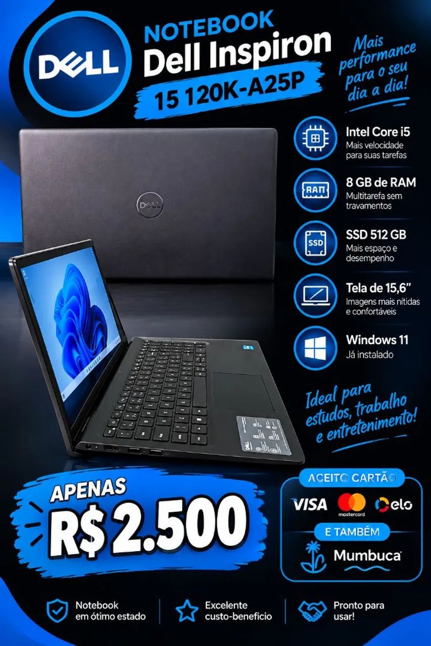 Notebook Dell inspiron