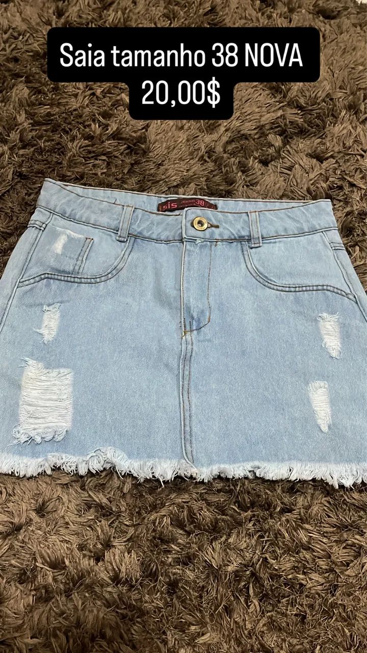 Saia jeans nova 