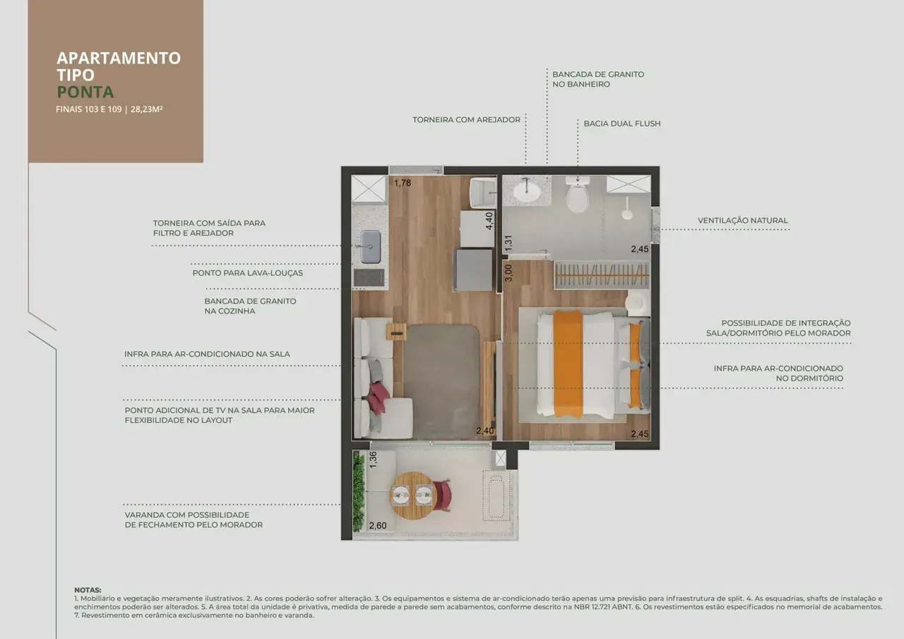 PLANTA 28m²