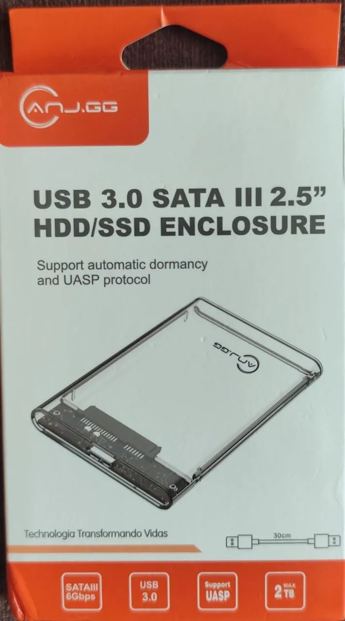 Case USB 3.0 Sata III 2.5 HDD/SSD Enclosure