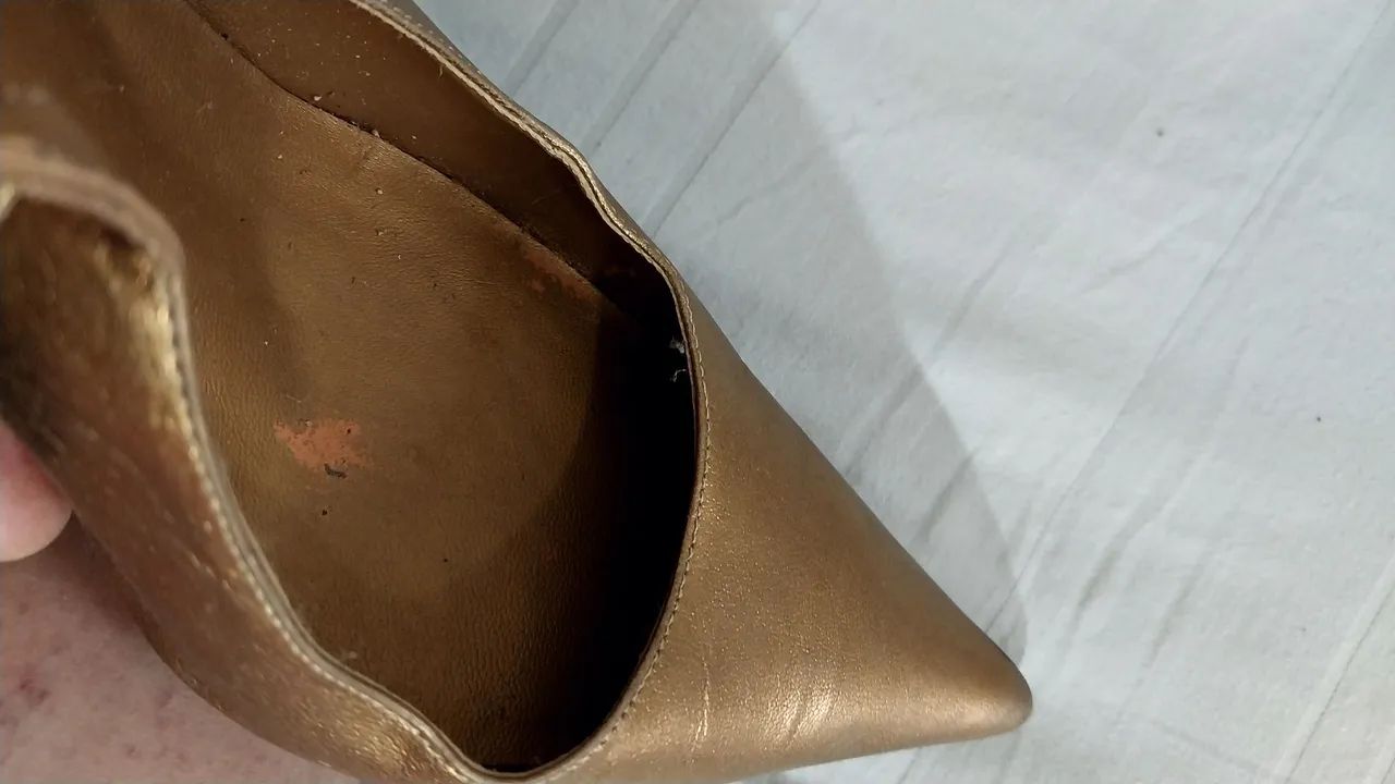 Sapato Scarpin Slingback da werner tam.36 bronze - Foto 5