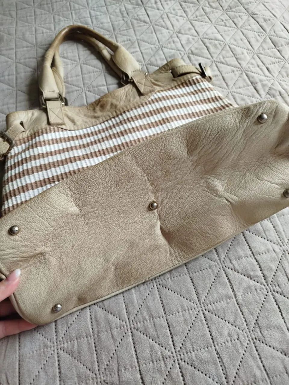Bolsa de couro legítimo Raphaela Booz - Foto 5
