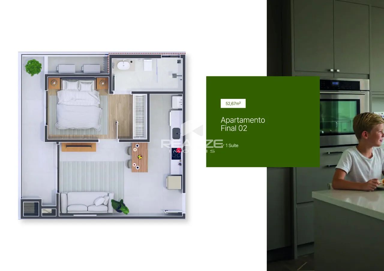 Apartamento à venda no Edifício Varandas com 1 Suíte. - Foto 3