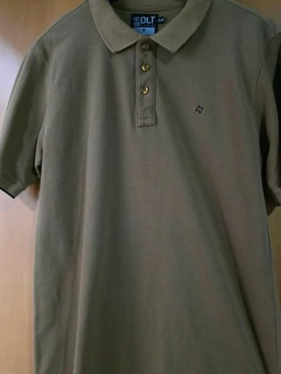 camisa polo dlt bege caqui m