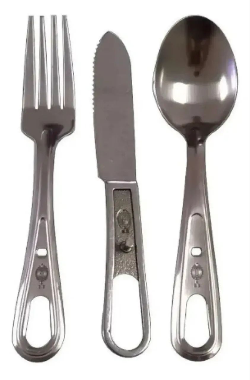 Marmita de alumínio + porta marmita + talher inox militar  - Foto 3