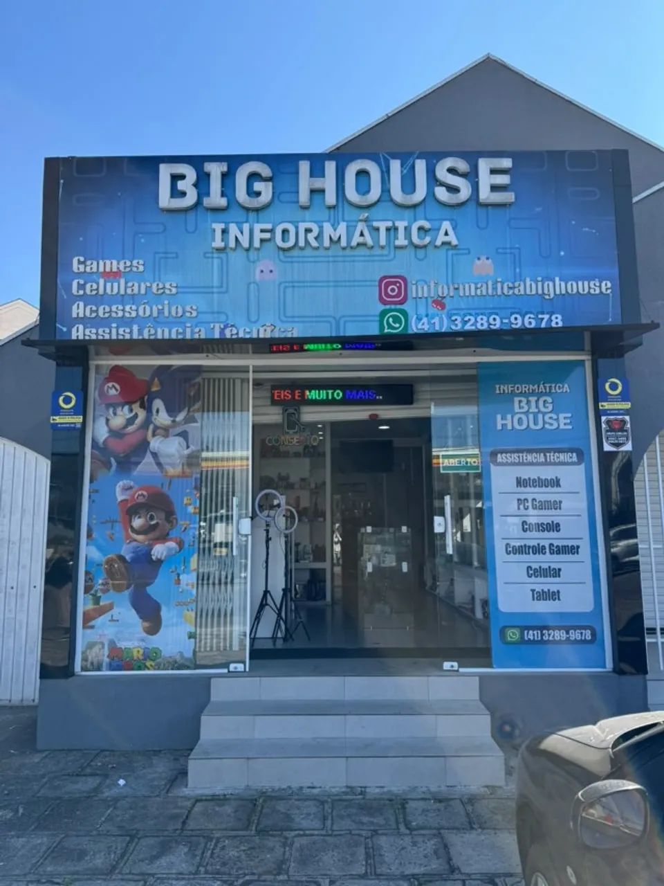 Loja de Assistencia Tecnica de celular e Notebook pronta no Bairro Xaxim