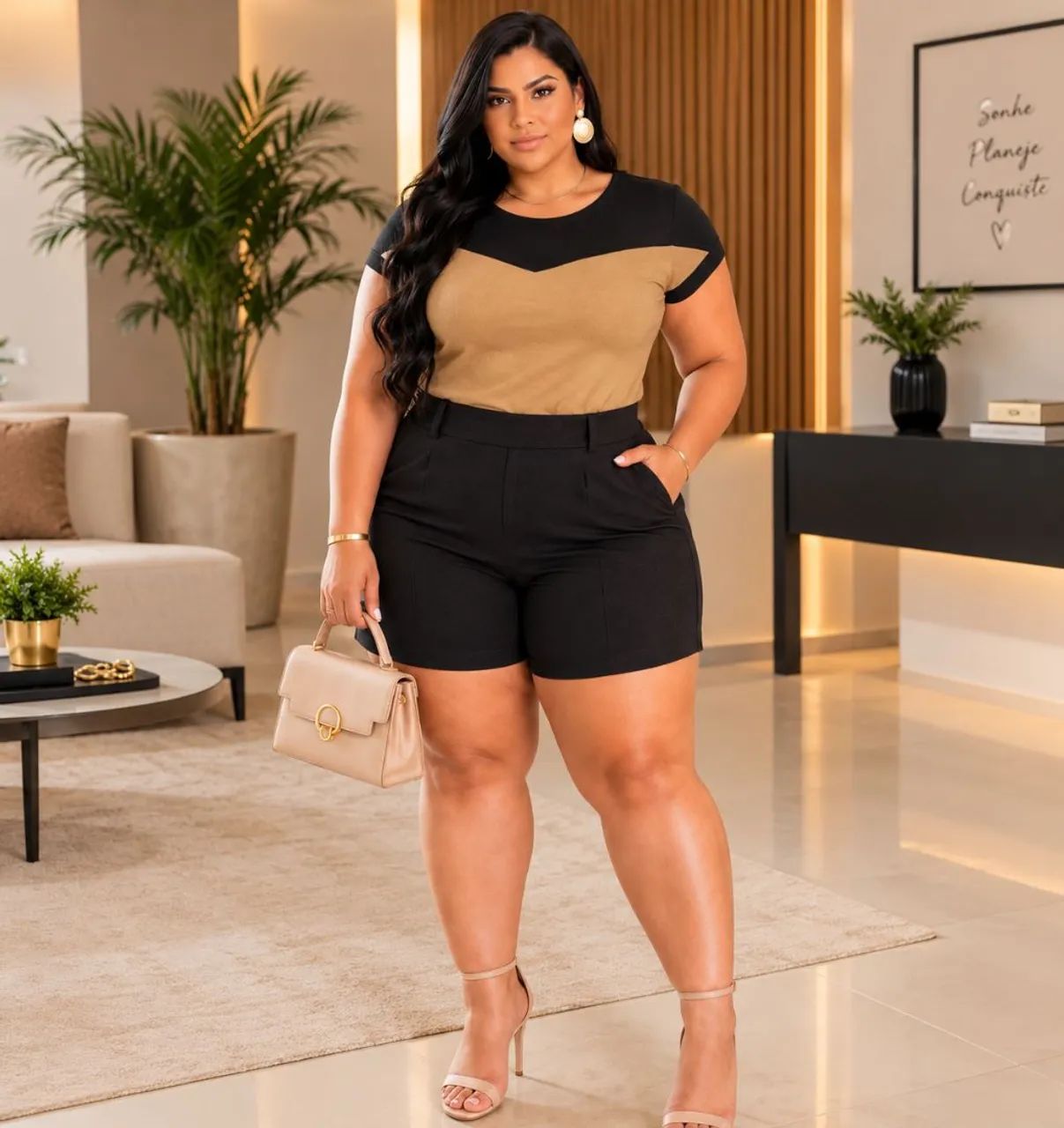 Conjunto plus size em crepe - Foto 3