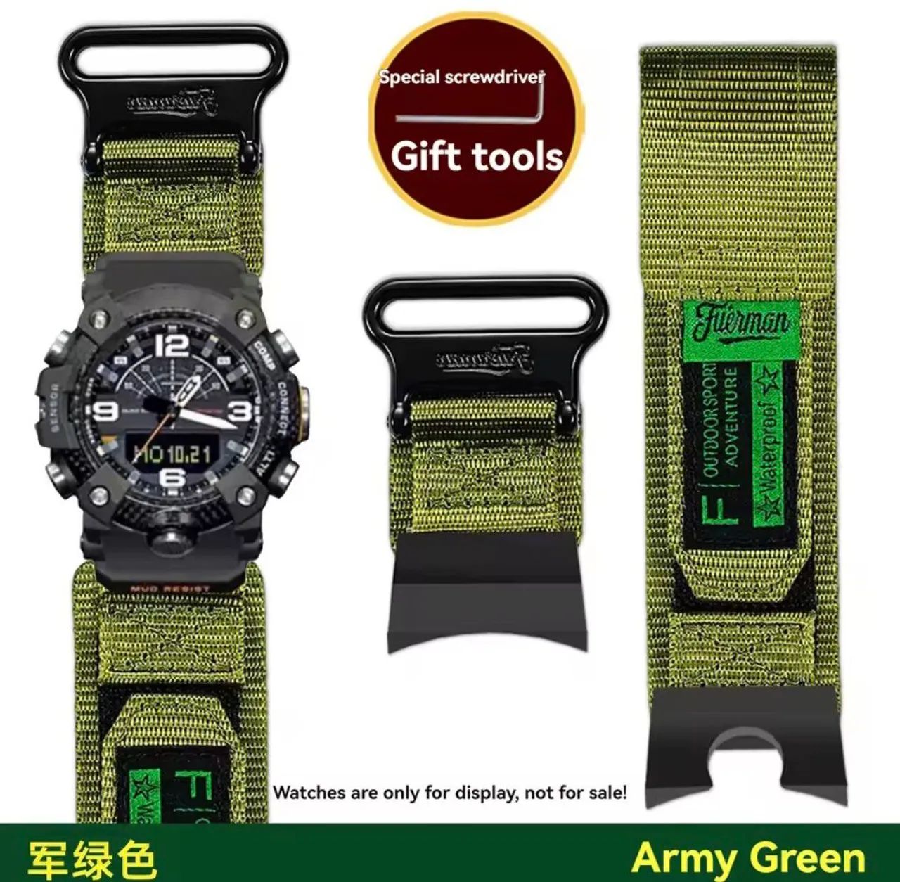 Pulseira ( verde )para relógio Casio gshock ggb100  nova